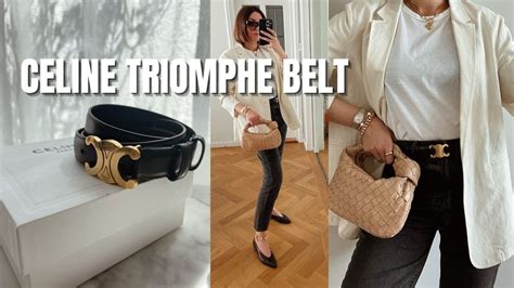 celine belt leather|celine triomphe belt size guide.